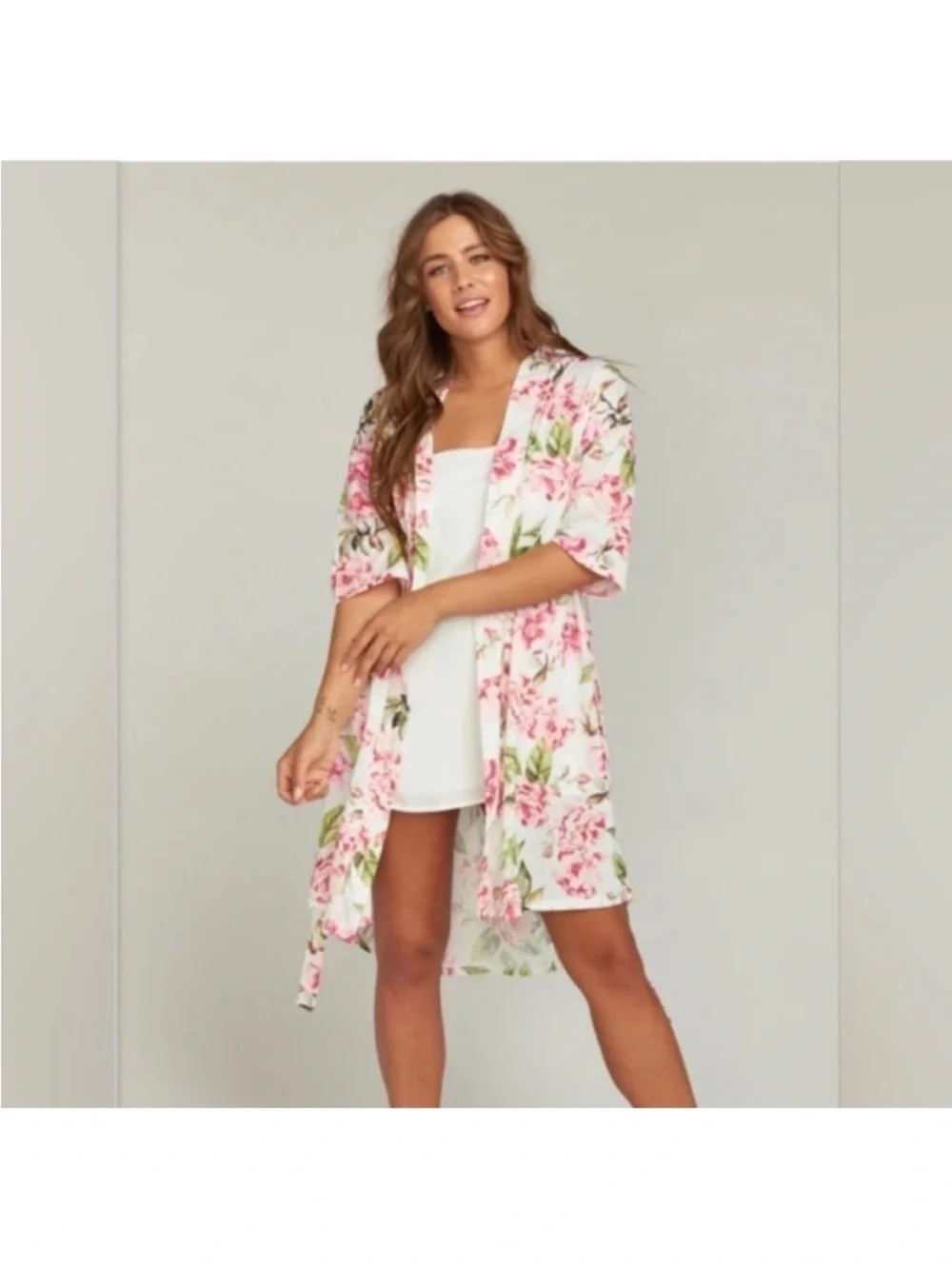 Lounge Robe S White - Picture 2 of 10